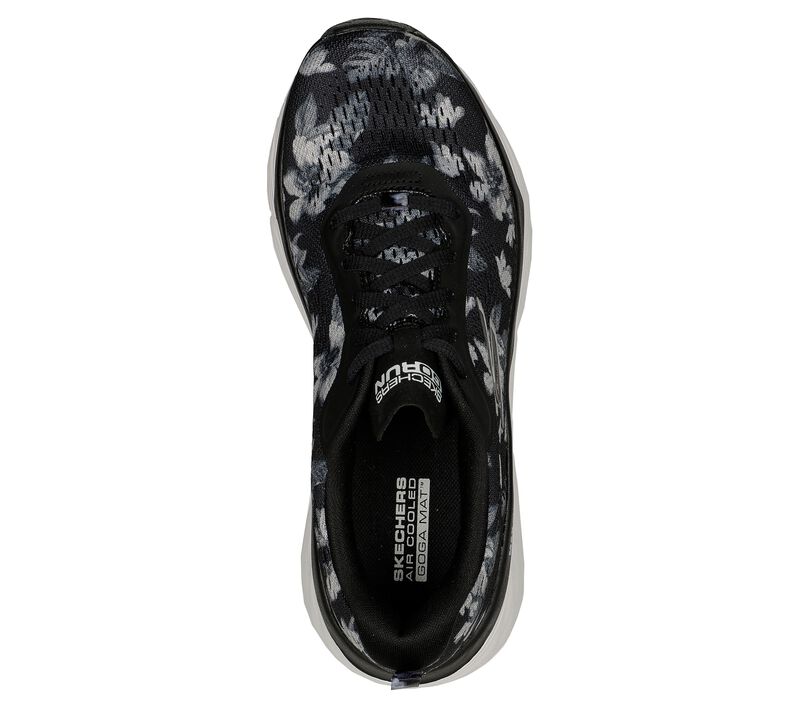 Dámské Sportovní Tenisky Skechers Max Cushioning Elite - Tropic Utopia Černé Bílé | CZ.128562 BKW